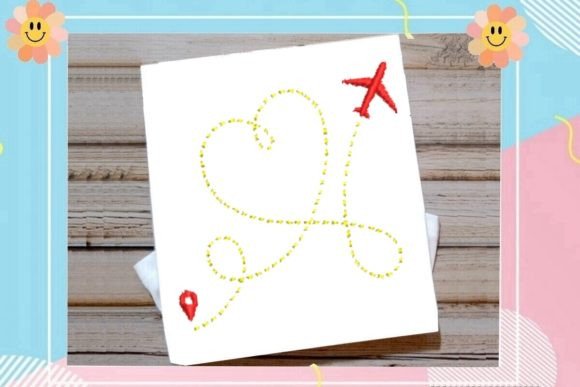 Airplane Tracing a Lovely Heart