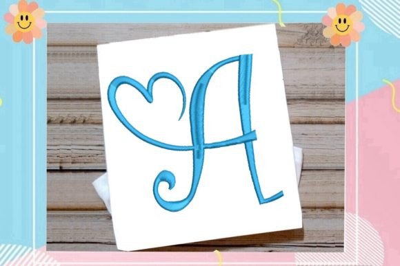 Beautiful Monogram A Letter Heart Review
