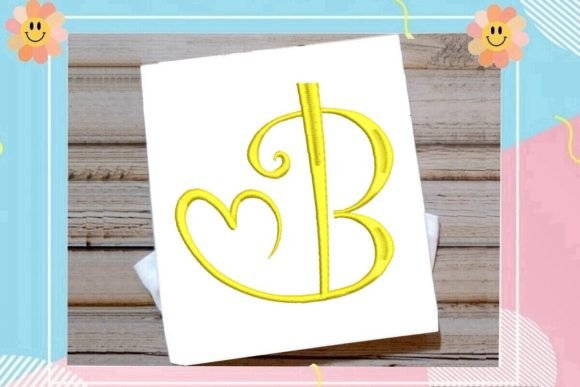 Beautiful Monogram B Letter Heart Review
