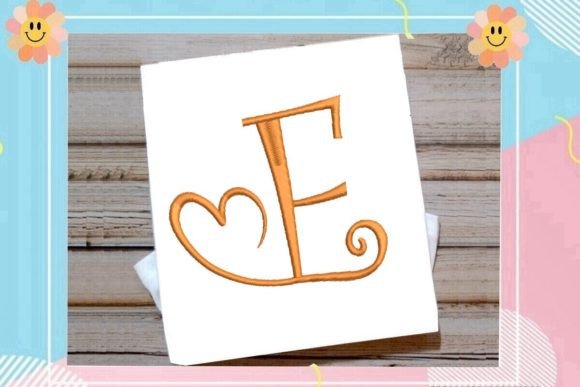 Beautiful Monogram E Letter Heart Review