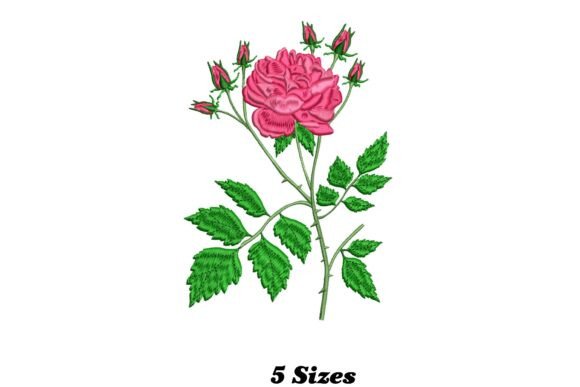 Beautiful Pink Rose Embroidery Review