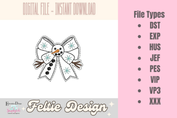 Christmas Coquette Bow ITH Feltie Review