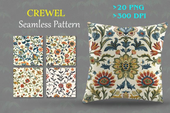 Crewel Seamless Pattern Review for Seasonal Use