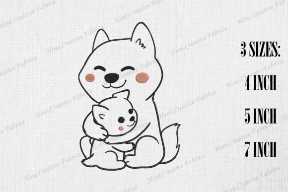 Cute Mama Dog Embroidery Review