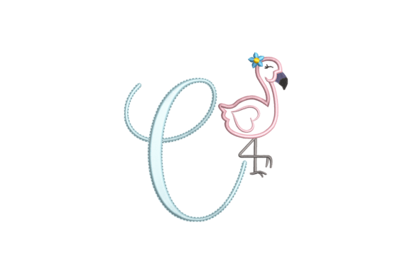 Flamingo Alphabet C Embroidery Review