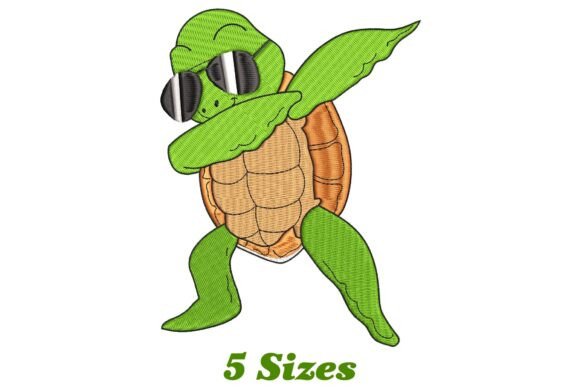 Funny Dabbing Sea Turtle Embroidery Review