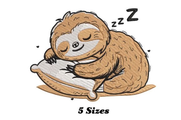 Funny Sleeping Sloth Embroidery Review