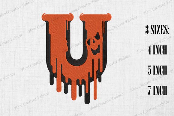 Halloween Letter U Embroidery Design Review