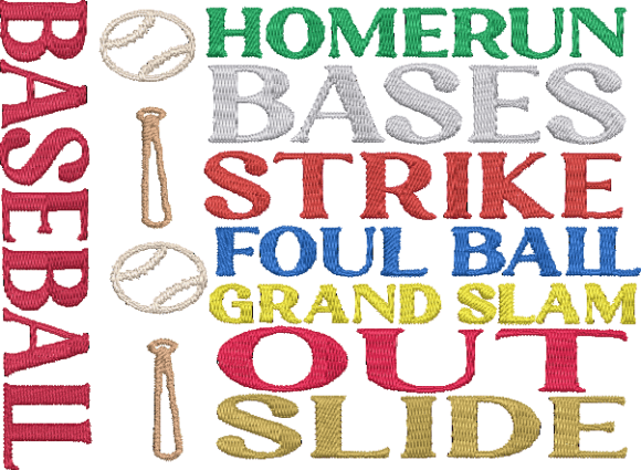 ITH Baseball Mug Rug Embroidery Review