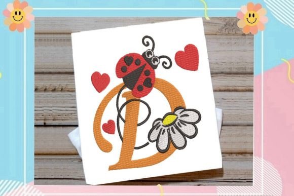 Ladybug D Letter Monogram Review