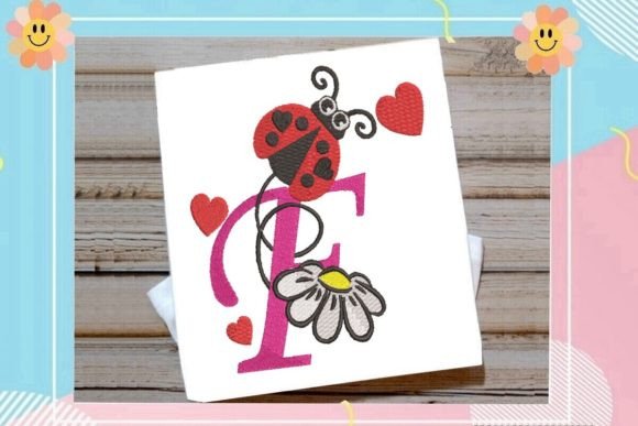 Ladybug F Letter Monogram Review