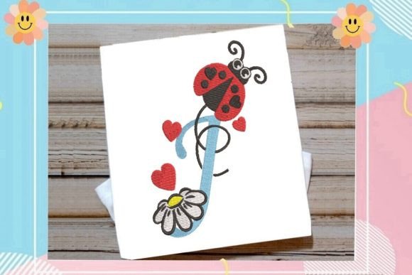 Ladybug J Letter Monogram Review for Business Use