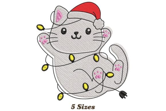 Lighting Cat Christmas Embroidery Review
