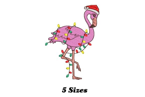 Lighting Flamingo Christmas Embroidery Review