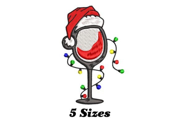 Lighting Wine Glass Christmas Embroidery Review