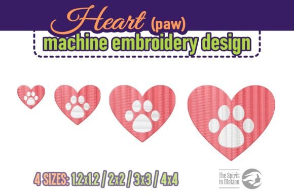 Paw in Heart Embroidery Design Review