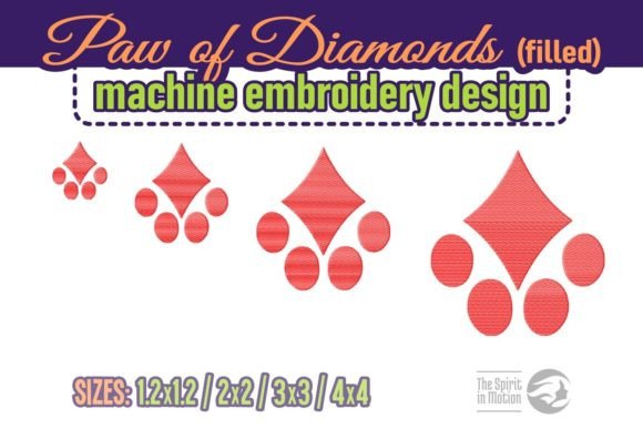 Paw of Diamonds - Filled Embroidery Review