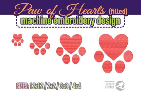 Paw of Hearts - Outline Embroidery Review