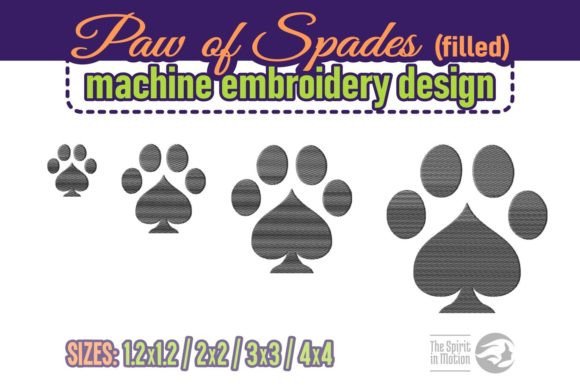 Paw of Spades - Filled Embroidery Review