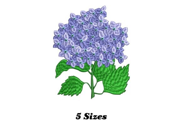Purple Hydrangea Flower Embroidery Review