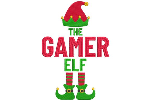 Video Gamer Elf Christmas Embroidery Review