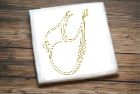 Y One Line Beautiful Letter Review for Apparel Design