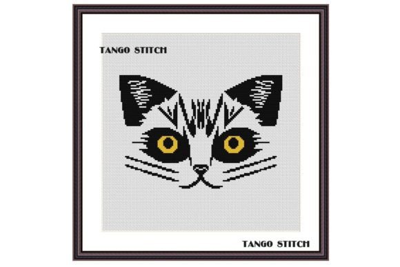 Yellow Eyes Black Cat Cross Stitch Review