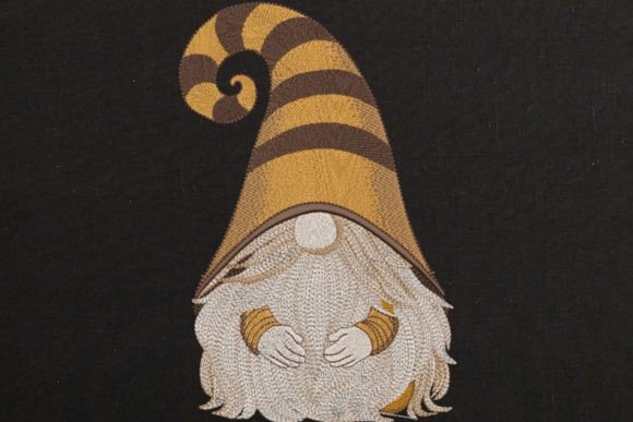 Yellow Gnome in Hat Embroidery Review